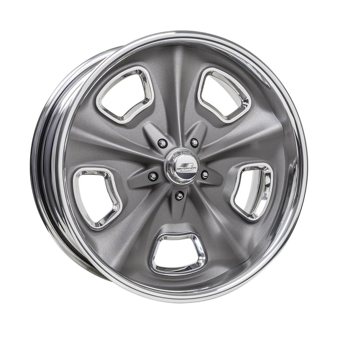 Billet Specialties Billet Specialties Vintage Series Crossover Gray Custom Order Wheels VDS88G870 Autofit