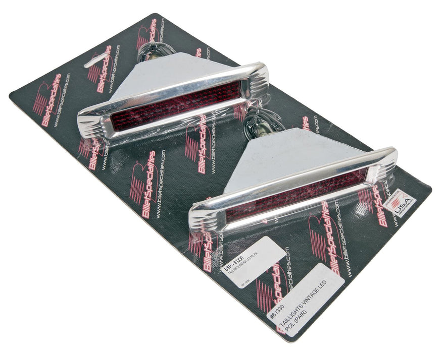 Billet Specialties Billet Specialties Vintage Street Rod LED Taillights 61330 Autofit