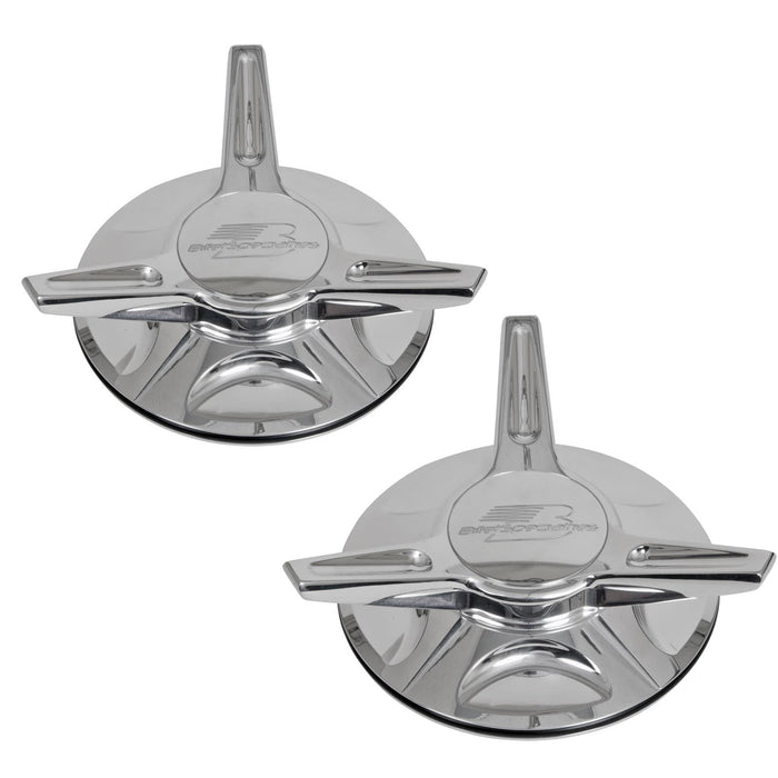Billet Specialties Billet Specialties Wheel Center Caps 53820 Autofit