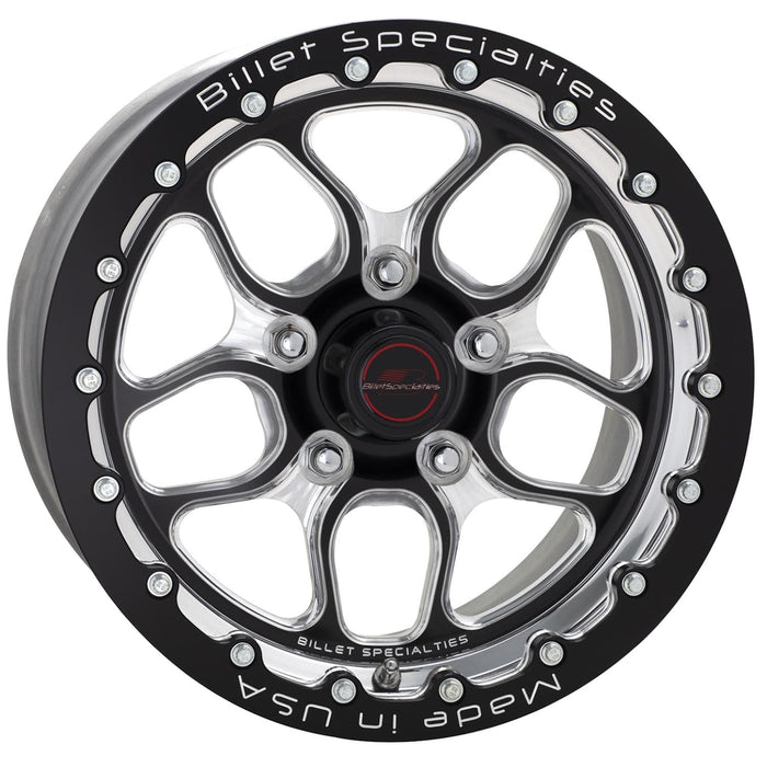 Billet Specialties Billet Specialties Win Lite Drag Pack Black Anodized Wheels with Single Beadlock BRSB25109065N Autofit