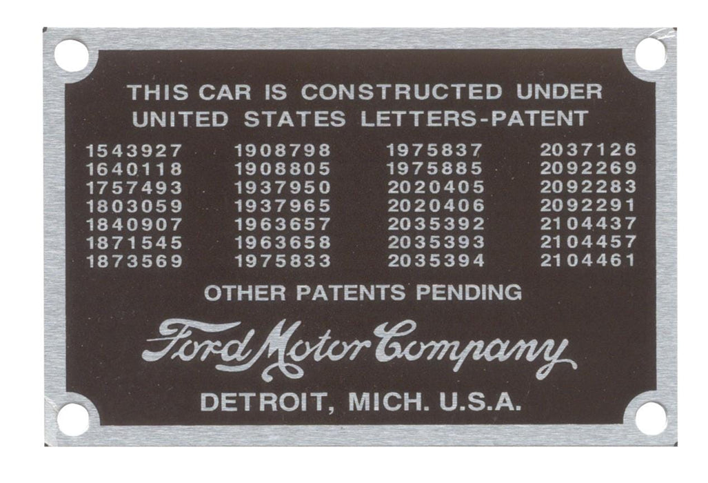 Bob Drake Reproductions Bob Drake Reproductions VIN Plates 78-14001 Autofit
