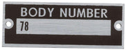Bob Drake Reproductions Bob Drake Reproductions VIN Plates 78-14002 Autofit