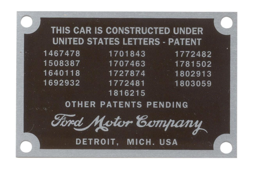 Bob Drake Reproductions Bob Drake Reproductions VIN Plates B-14001 Autofit