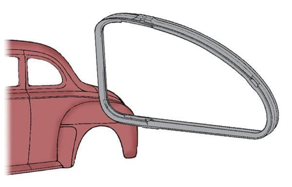 Bob Drake Reproductions Bob Drake Reproductions Weatherstrip Seals, Individual Position 19A-7229904/5-B Autofit