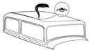 Bob Drake Reproductions Bob Drake Reproductions Weatherstrip Seals, Individual Position 48-705018 Autofit