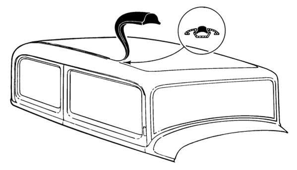 Bob Drake Reproductions Bob Drake Reproductions Weatherstrip Seals, Individual Position 48-705018 Autofit