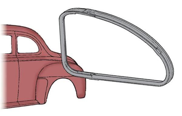Bob Drake Reproductions Bob Drake Reproductions Weatherstrip Seals, Individual Position 51A-7229904/5-A Autofit