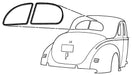 Bob Drake Reproductions Bob Drake Reproductions Weatherstrip Seals, Individual Position 78-704220 Autofit
