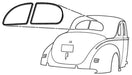 Bob Drake Reproductions Bob Drake Reproductions Weatherstrip Seals, Individual Position 78-704220-S-GP Autofit