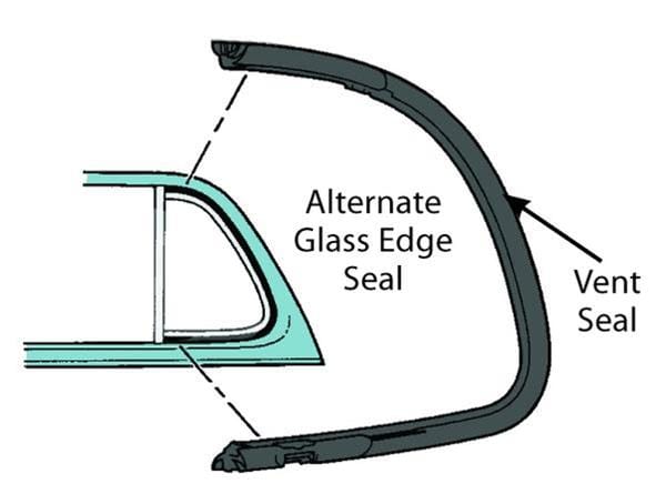 Bob Drake Reproductions Bob Drake Weatherstrip Seals 21A-7021448/9 Autofit