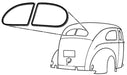Bob Drake Reproductions Bob Drake Weatherstrip Seals 81A-704220 Autofit