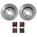 Brembo Brembo Disc Brake Pad and Rotor Kits KT00055 Autofit