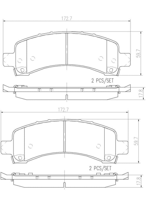 Brembo Brembo Disc Brake Pad and Rotor Kits KT00402 Autofit