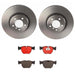 Brembo Brembo Disc Brake Pad and Rotor Kits KT00A75 Autofit