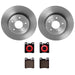 Brembo Brembo Disc Brake Pad and Rotor Kits KT00B87 Autofit