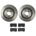 Brembo Brembo Disc Brake Pad and Rotor Kits KT04398 Autofit