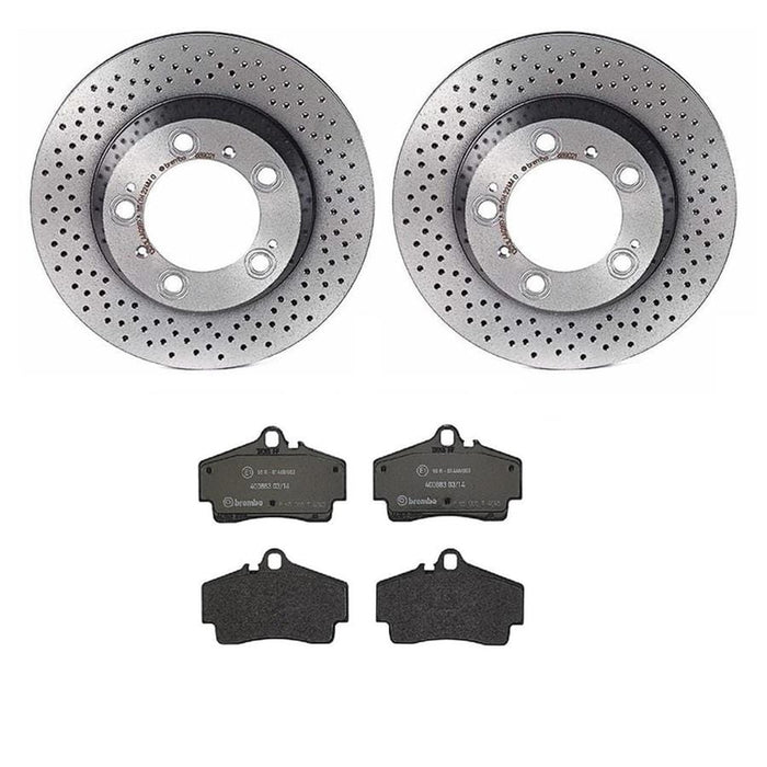 Brembo Brembo Disc Brake Pad and Rotor Kits KT04417 Autofit