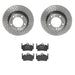 Brembo Brembo Disc Brake Pad and Rotor Kits KT04421 Autofit
