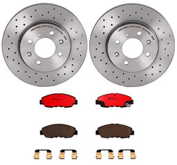 Brembo Brembo Disc Brake Pad and Rotor Kits KTX0004 Autofit