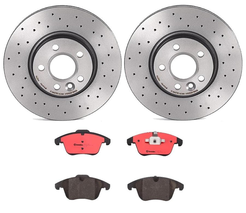 Brembo Brembo Disc Brake Pad and Rotor Kits KTX0045 Autofit