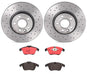 Brembo Brembo Disc Brake Pad and Rotor Kits KTX0045 Autofit