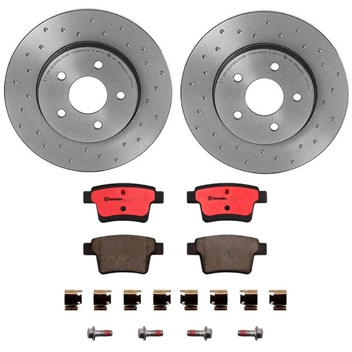 Brembo Brembo Disc Brake Pad and Rotor Kits KTX0095 Autofit