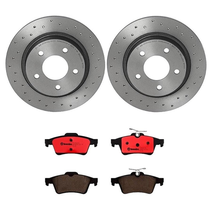 Brembo Brembo Disc Brake Pad and Rotor Kits KTX0098 Autofit