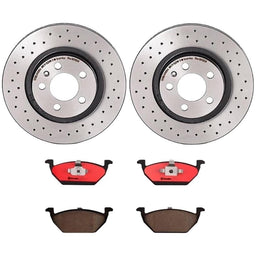Brembo Brembo Disc Brake Pad and Rotor Kits KTX0105 Autofit