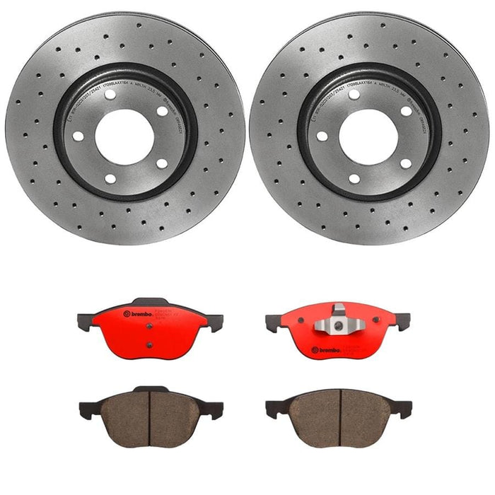 Brembo Brembo Disc Brake Pad and Rotor Kits KTX0107 Autofit