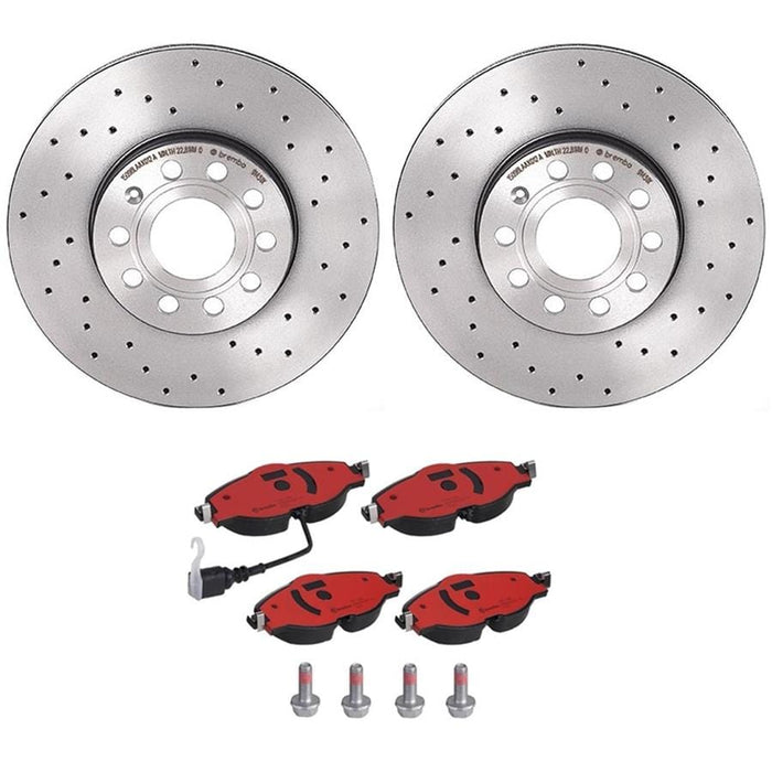 Brembo Brembo Disc Brake Pad and Rotor Kits KTX0145 Autofit