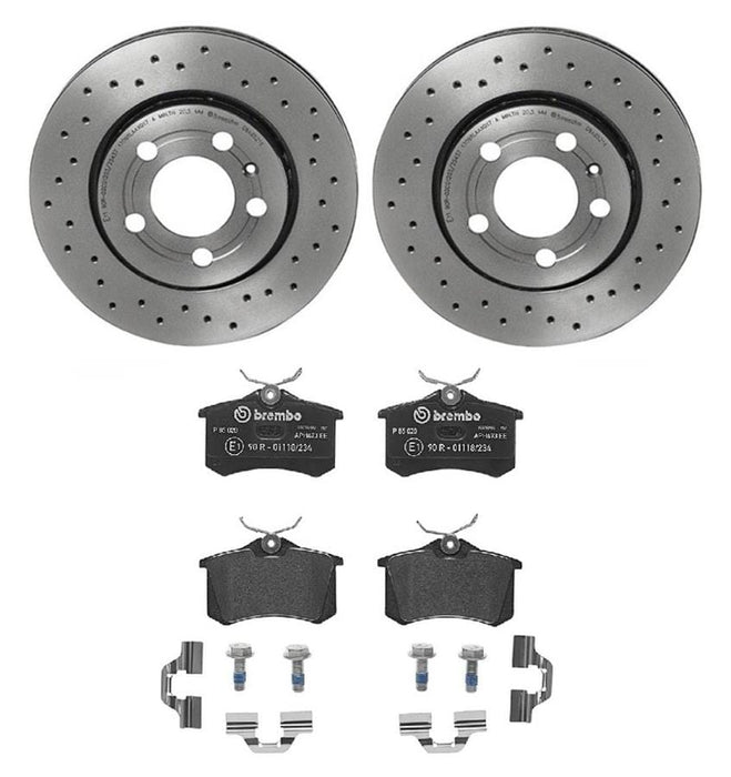 Brembo Brembo Disc Brake Pad and Rotor Kits KTX4047 Autofit