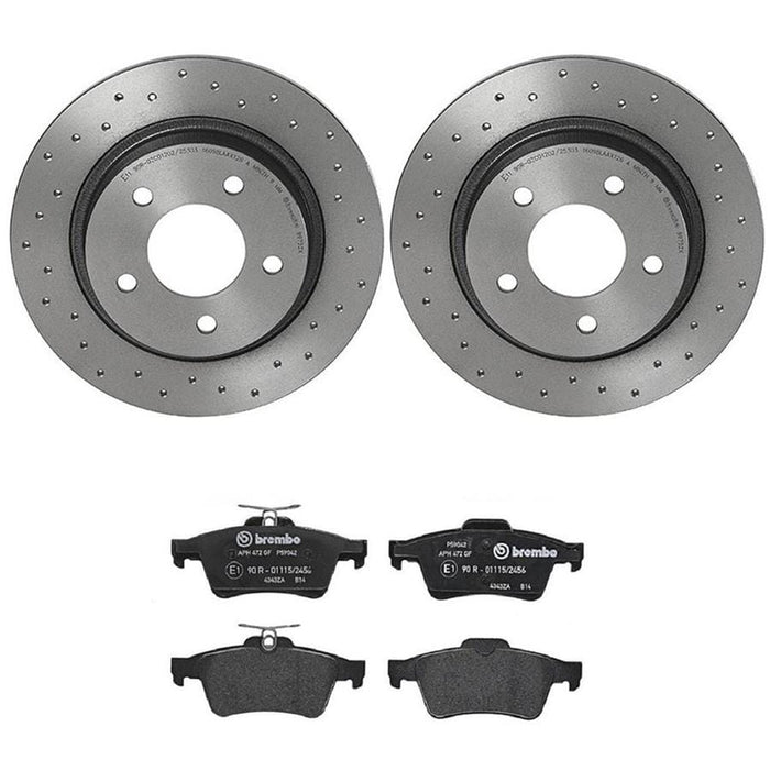 Brembo Brembo Disc Brake Pad and Rotor Kits KTX4061 Autofit