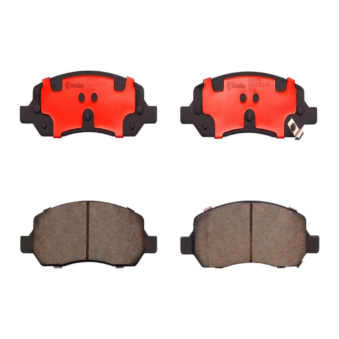 Brembo Brembo NAO Ceramic Brake Pads P09017N Autofit