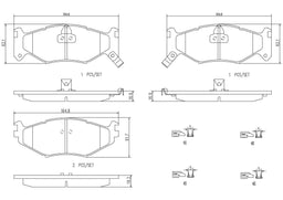 Brembo Brembo NAO Ceramic Brake Pads P11007N Autofit