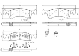 Brembo Brembo NAO Ceramic Brake Pads P24111N Autofit