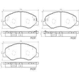 Brembo Brembo NAO Ceramic Brake Pads P28102N Autofit