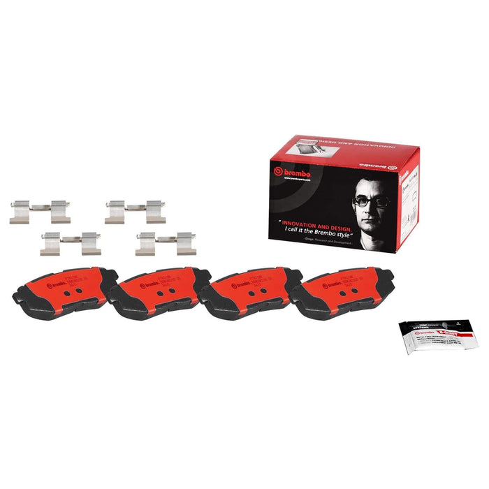 Brembo Brembo NAO Ceramic Brake Pads P78018N Autofit