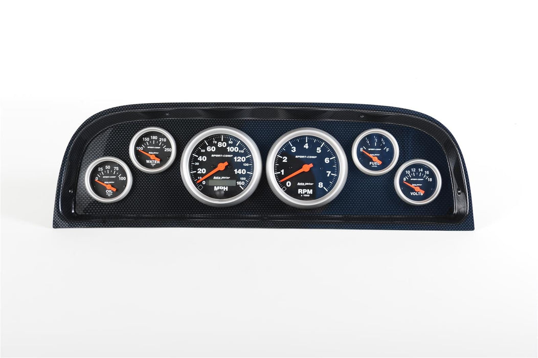 Classic Dash Classic Thunder Road Instrument Panels with AutoMeter Gauges 107601013 Autofit