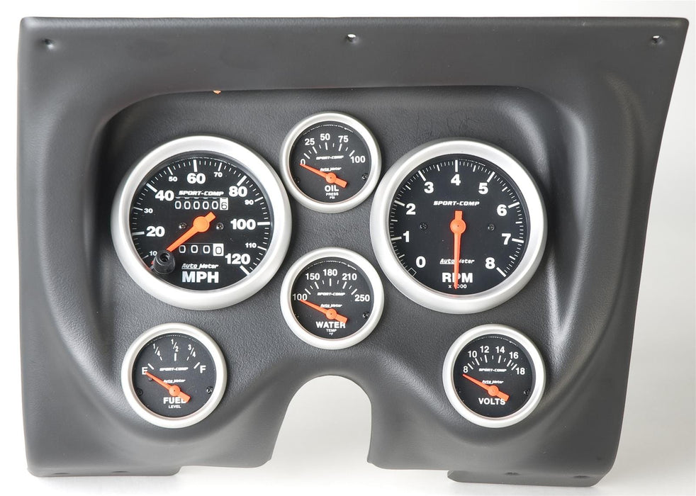 Classic Dash Classic Thunder Road Instrument Panels with AutoMeter Gauges 410670111 Autofit