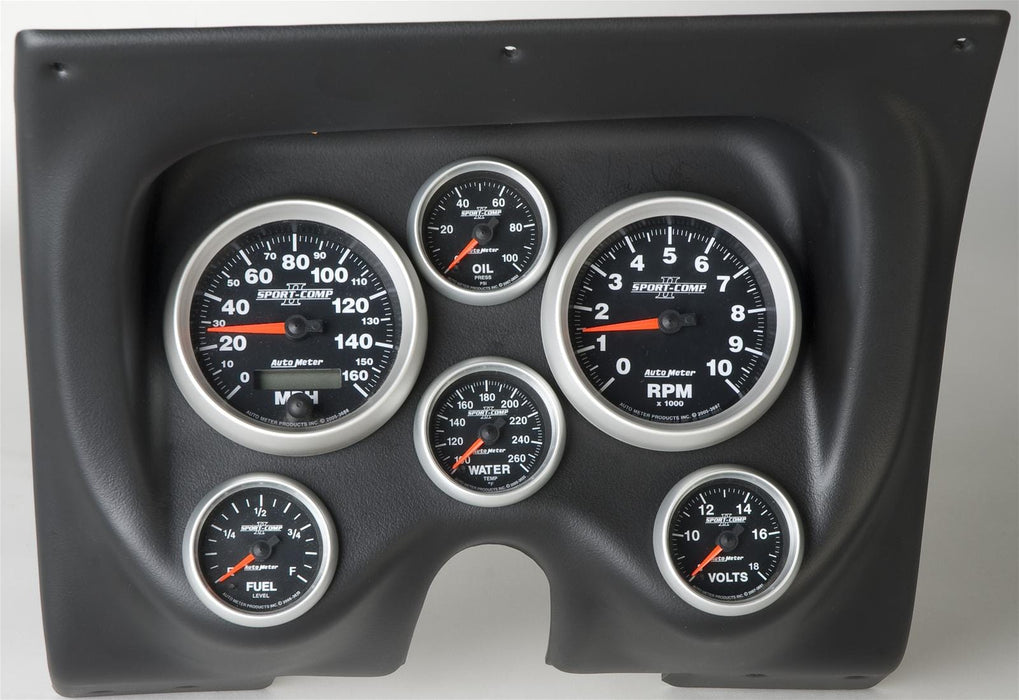 Classic Dash Classic Thunder Road Instrument Panels with AutoMeter Gauges 410670911 Autofit