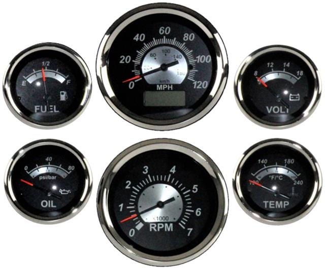 Classic Dash Classic Thunder Road VeeThree Elite Series Gauge Kits 7119190 Autofit