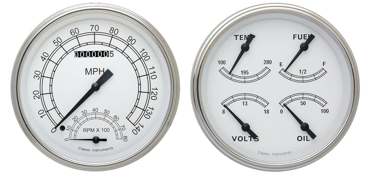 Classic Instruments Classic Instruments 1947-53 Chevy Pickup Package Gauge Sets CT47CW62 Autofit