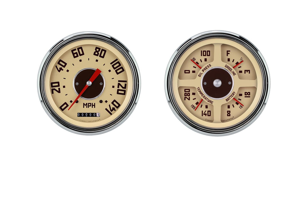 Classic Instruments Classic Instruments 1947-53 GMC Pickup Package Gauge Sets CT47GM52 Autofit