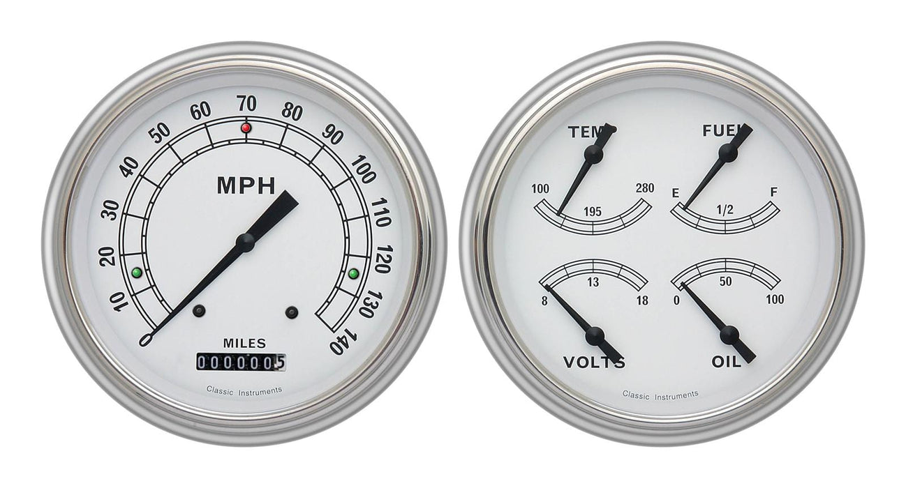 Classic Instruments Classic Instruments 1951-53 Chevy Package Gauge Sets CH51CW52 Autofit