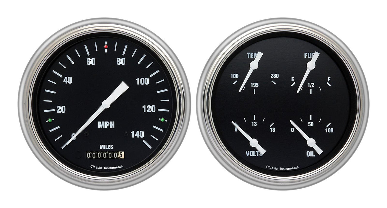 Classic Instruments Classic Instruments 1951-53 Chevy Package Gauge Sets CH51HR52 Autofit