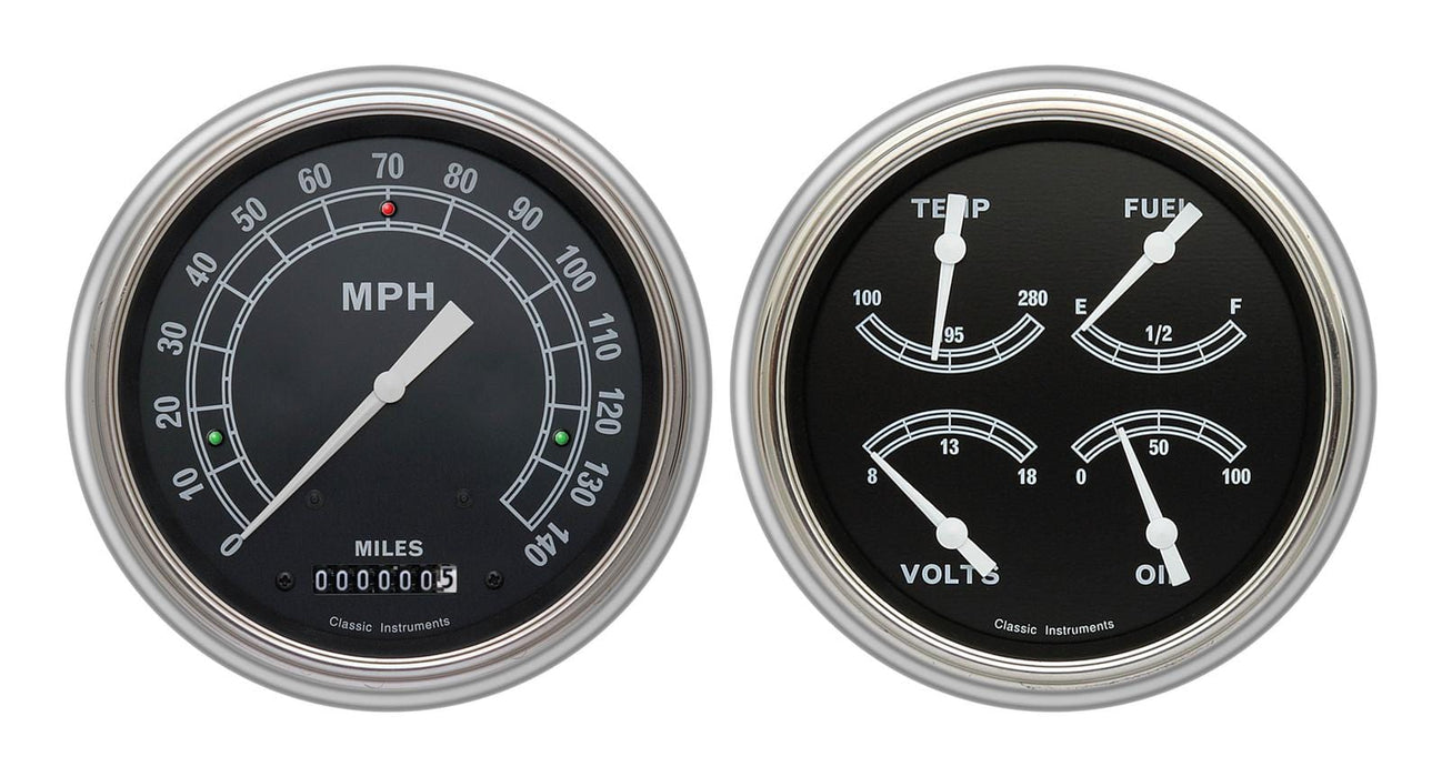 Classic Instruments Classic Instruments 1951-53 Chevy Package Gauge Sets CH51TR52 Autofit
