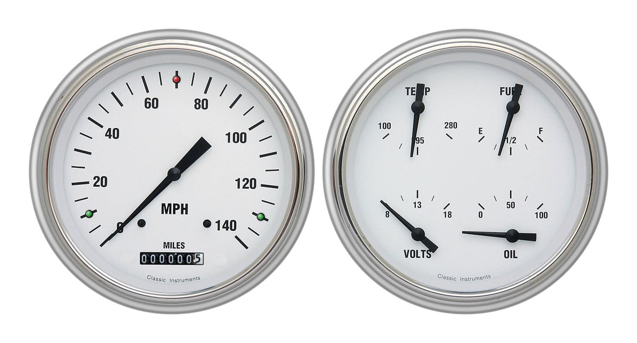 Classic Instruments Classic Instruments 1951-53 Chevy Package Gauge Sets CH51WH52 Autofit