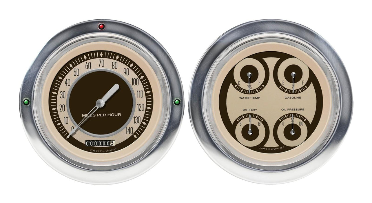 Classic Instruments Classic Instruments 1954-55 Chevy Pickup Package Gauge Sets CT54NT52 Autofit