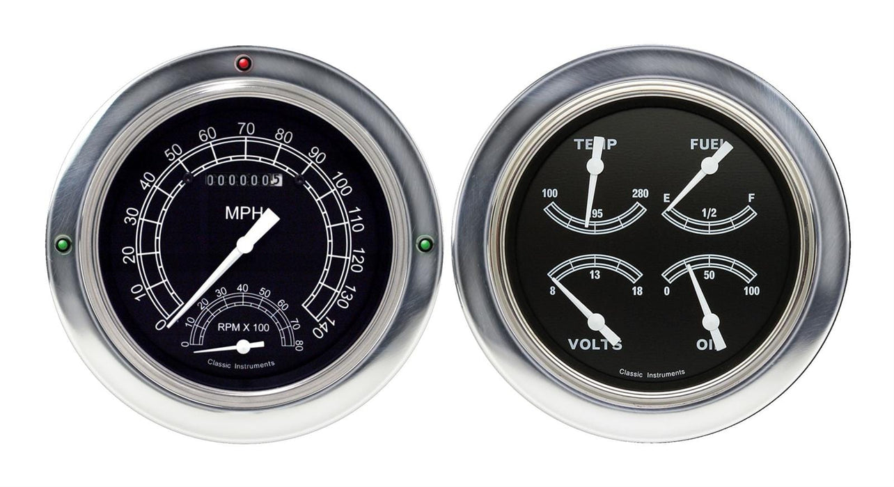 Classic Instruments Classic Instruments 1954-55 Chevy Pickup Package Gauge Sets CT54TR62 Autofit