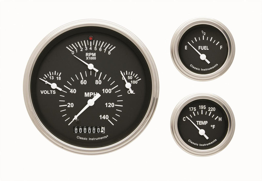 Classic Instruments Classic Instruments 1957 Chevy Package Gauge Sets CH01BSLF Autofit